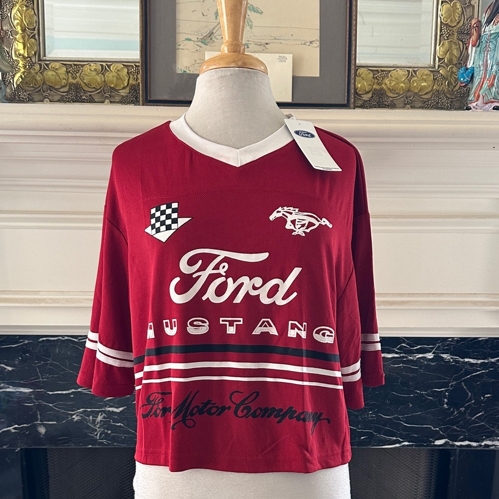 Official Red Ford Mustang Graphic Tee